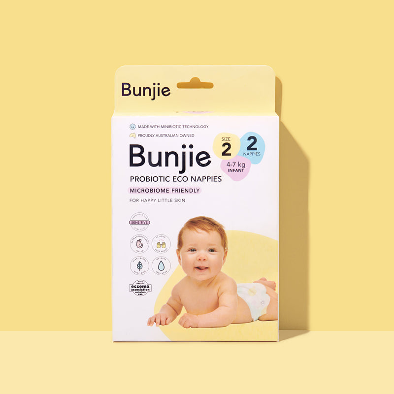 Probiotic Eco Nappies 2 Pack Sample | Bunjie | Free Trial